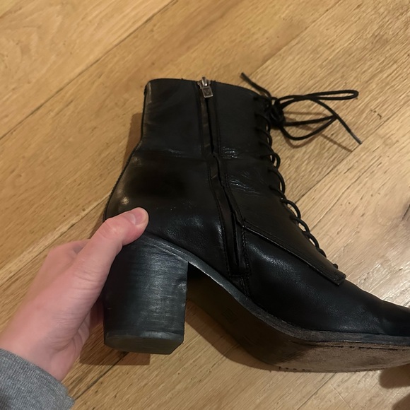 Frye Laced Black Boots - Picture 5 of 8